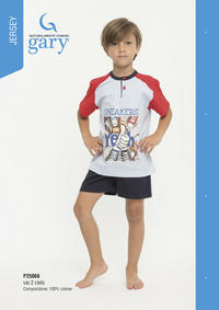 BOY'S PAJAMA M/M P35066 Tellini S.r.l. Wholesale Clothing